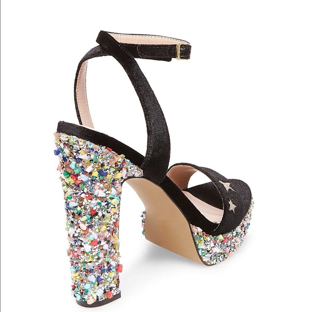 New in Box Betsey Johnson Kenna Heels, Black - Picture 2 of 7